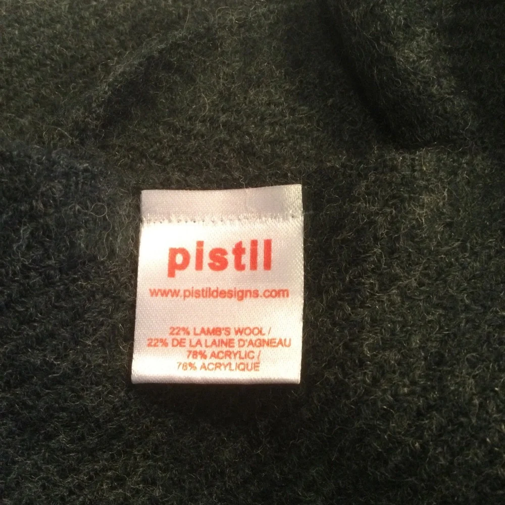 Pistil Herringbone Pattern Wool Blend Scarf